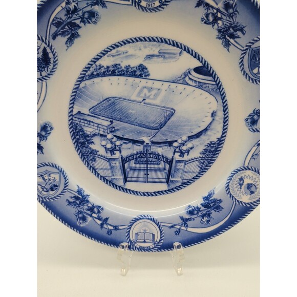 U of Michigan Stadium Collectible Plate Homer Laughlin Football The Big House - Picture 2 of 10